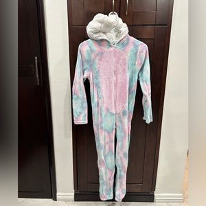 girls size medium 10/12 fuzzy sloth pajamas